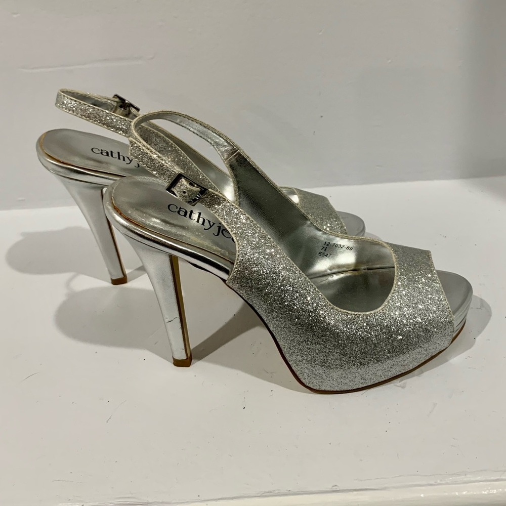 Cathy Jean Sparkle Open Hoe Heel 7.5